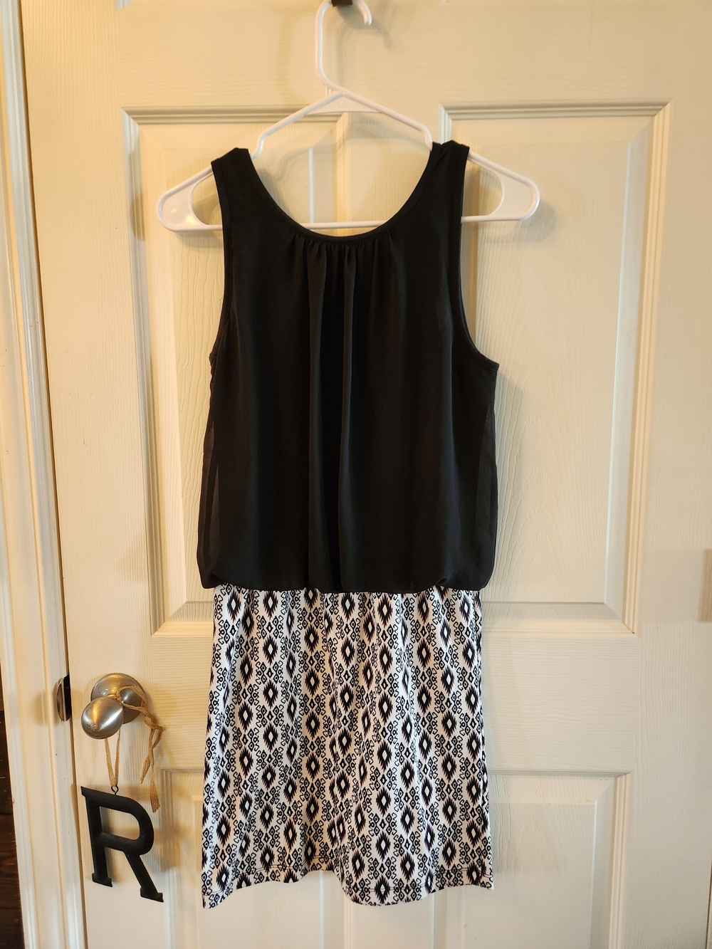 Wrangler Black, White, & Purple Mini Dress